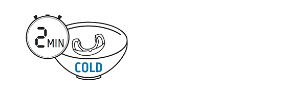 Place your NeoMorph Mouthguard into cold water for 2 minutes.