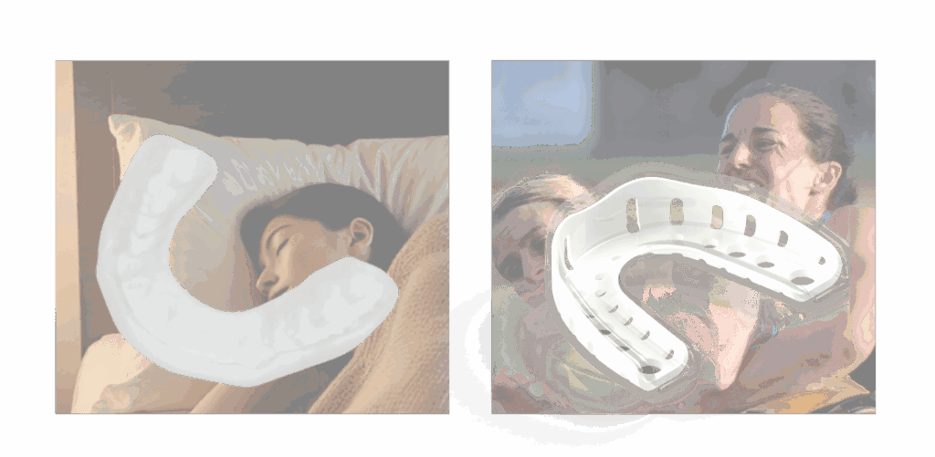 Sports mouthguard compared with night guard for teeth protection