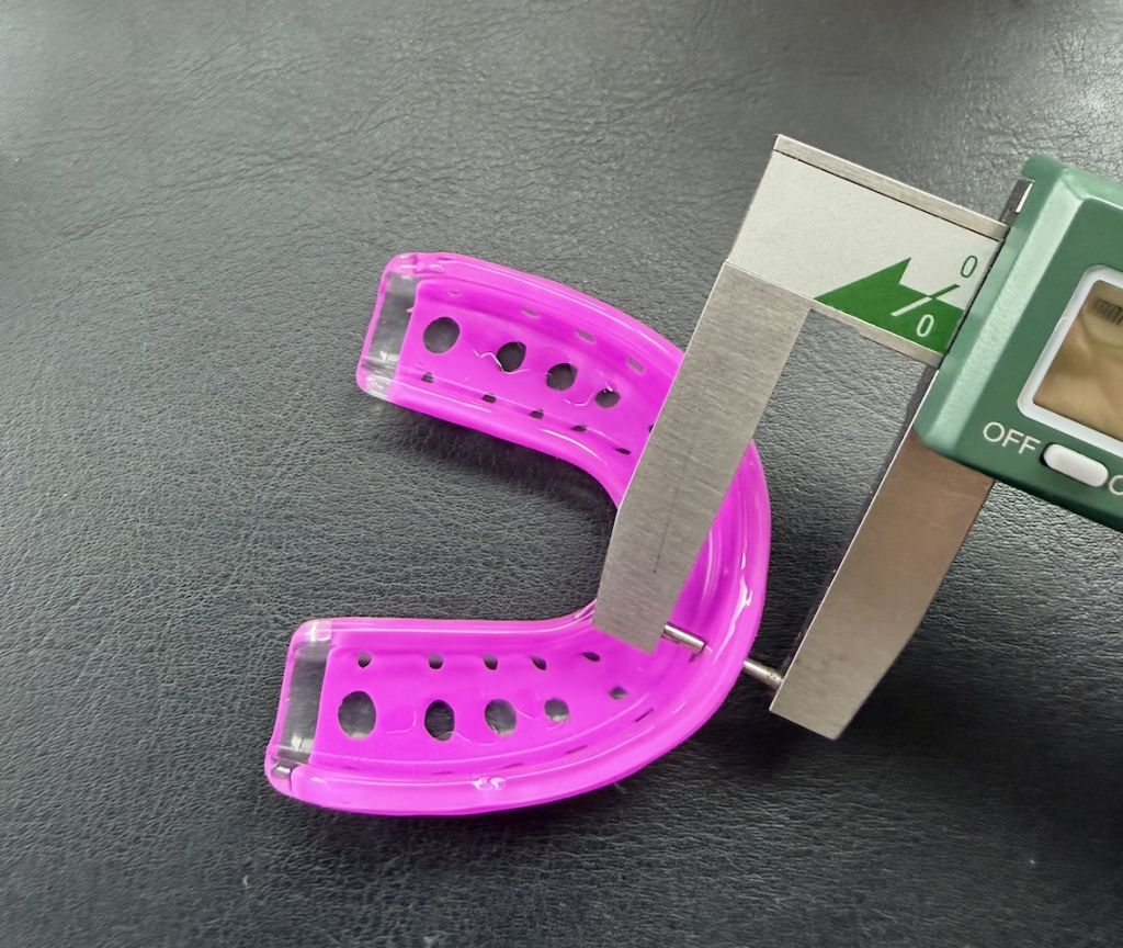 How thick should a sports mouthguard be